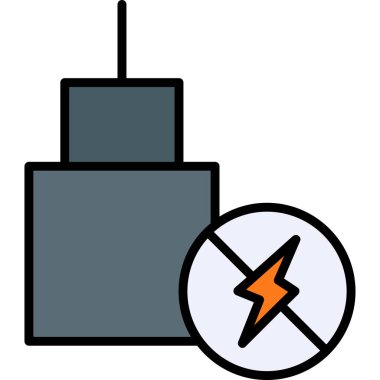 Güç simgesinin vektör illüstrasyonu