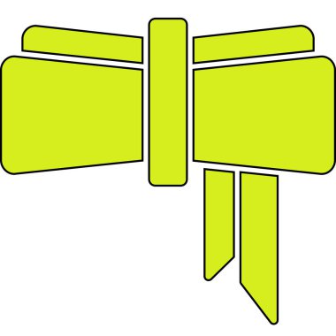 Yeşil kurdelenin vektör çizimi