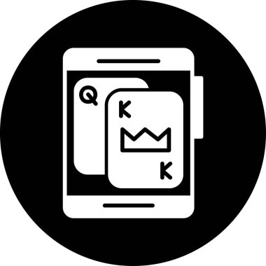 Bir tablet simgesinin vektör illüstrasyonu