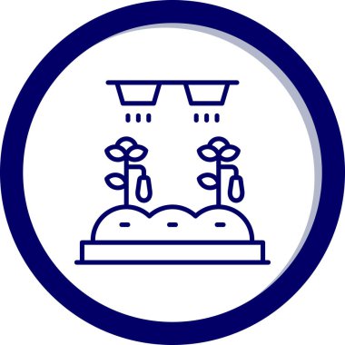 Bitki. Web simgesi basit illüstrasyon