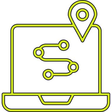 harita konumu gps simgesi