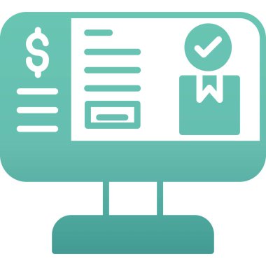 iş simgesi, basit vektör illüstrasyonu