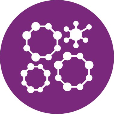 vector illustration of a molecule icon