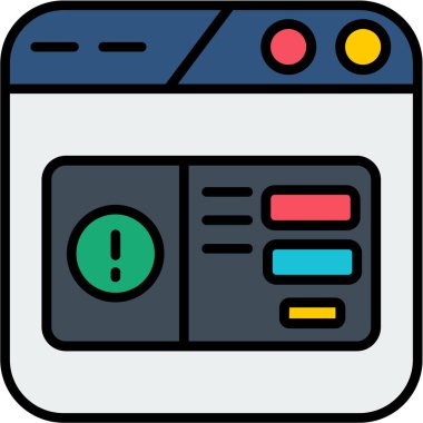 tarayıcı web simgesi, basit tasarım