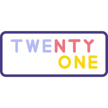 201 numaralı vektör tasarım logosu simgesi