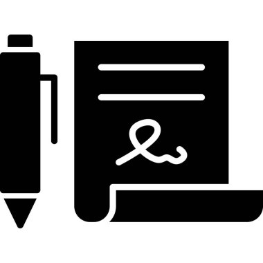 kalem simgesine sahip belge