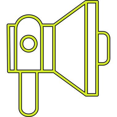 megafon ses simgesi. beyaz arkaplanda izole edilmiş web tasarımı için bir hoparlör bir konuşmacı vektör simgesi