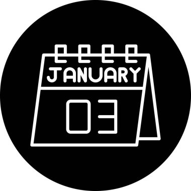 Takvim simgesi vektör illüstrasyonu