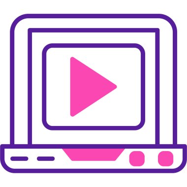 Bilgisayar monitörü. Basit resimleme