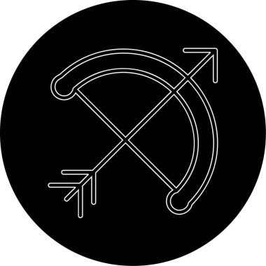 Siyah ve beyaz simgesinin vektör illüstrasyonu