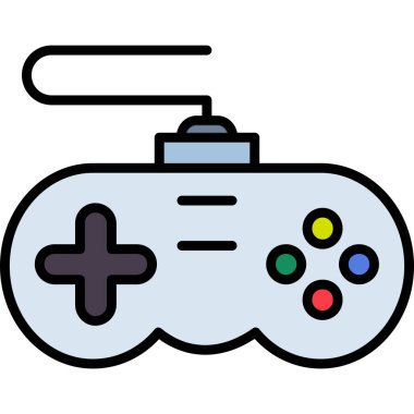 Kontrol kumandası joystick simgesi - taslak biçimi