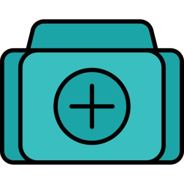 Bir kamera simgesinin vektör illüstrasyonu