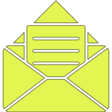 Zarf. Web simgesi basit illüstrasyon