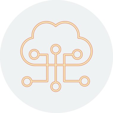 cloud computing. web icon simple design