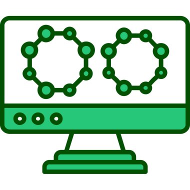 bilgisayar simgesi, vektör illüstrasyonu