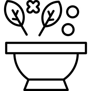 bitki simgesi, vektör illüstrasyonu