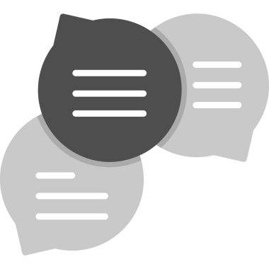 Konuşma baloncuğu simgesinin vektör çizimi