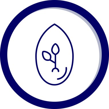 Bir bitkinin vektör illüstrasyonu