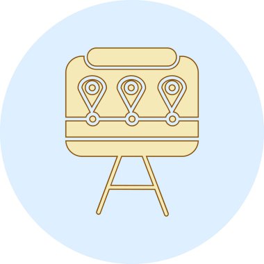 konum. Web simgesi basit illüstrasyon