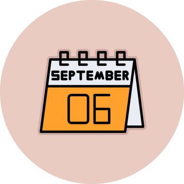 Bir takvim simgesinin illüstrasyonu