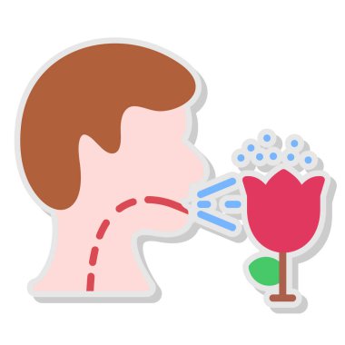 çiçek vektör simgesi modern basit tasarım