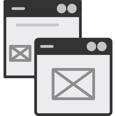 e- posta web simgesi, basit vektör illüstrasyonu