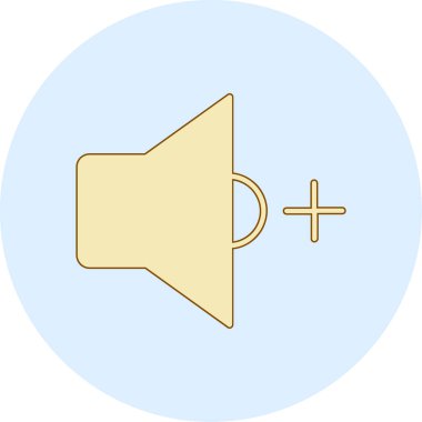 Hoparlör simgesi, vektör illüstrasyonu