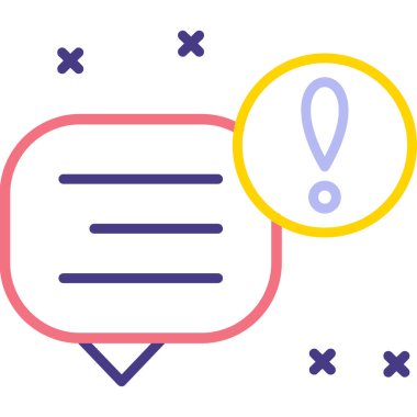 Mesaj var. Web simgesi basit tasarım