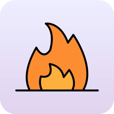 ateş alevi gradyan simge tasarımı