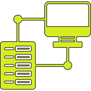 veri sunucusu. Resim simgesi vektörü