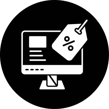 İndirim. Web simgesi basit tasarım