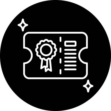 Sertifika Simgesi, basit vektör tasarımı