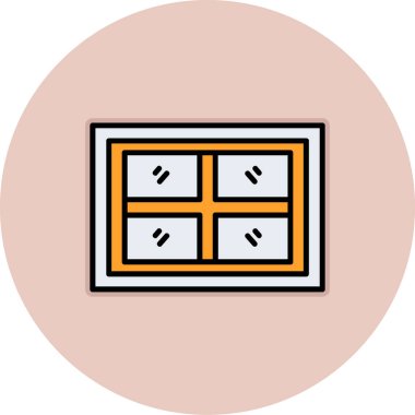 pencere simgesi vektör illüstrasyonu