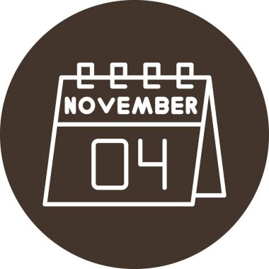 Kasım 'ın 4' ü bir günlük takvimde.