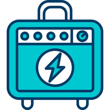 elektrik pil simgesi, vektör illüstrasyonu