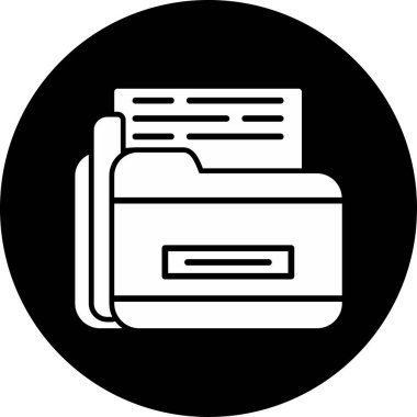 Yazıcı. Web simgesi basit illüstrasyon