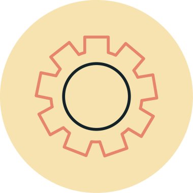 dişli simgesi. vektör illüstrasyonu