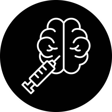 Şırınga simgesinin vektör illüstrasyonu