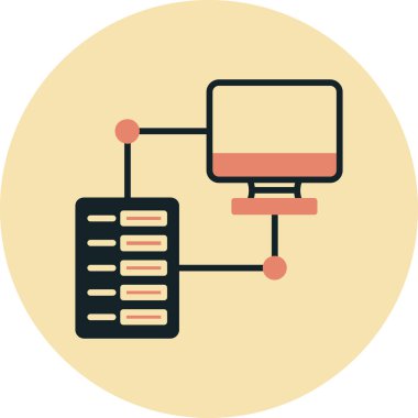 şebeke. Web simgesi basit illüstrasyon