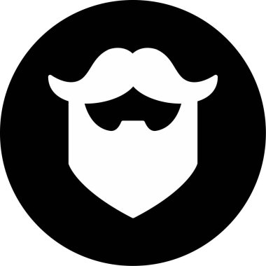 Sakallı bir adamın vektör çizimi