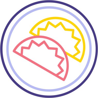 Gıda simgesinin vektör illüstrasyonu