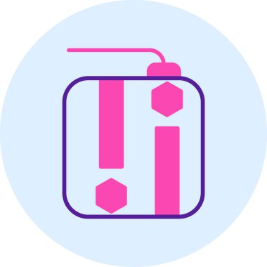 Çanta. Web simgesi basit illüstrasyon