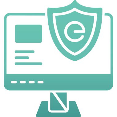 Güvenli Vektör Şekil Simgesi Tasarımı