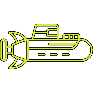 Denizaltı ikonu. vektör illüstrasyonu