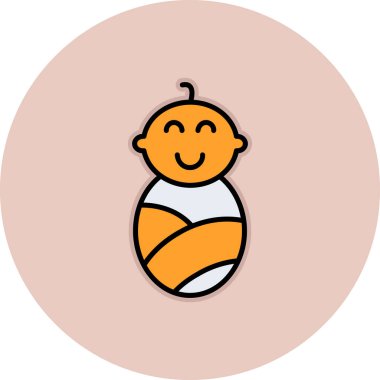 Toplu bebek, illüstrasyon, beyaz arkaplanda vektör.