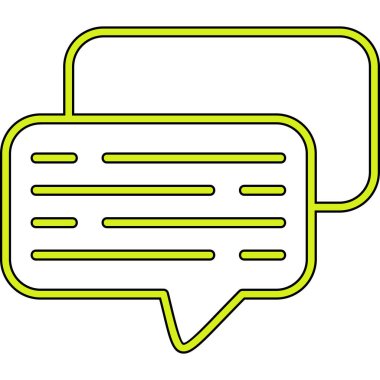 Metin simgesi ile Konuşma Baloncuğu