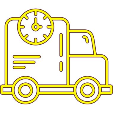 Kamyon ikonu. Web için basit iletim vektör simgeleri illüstrasyonu