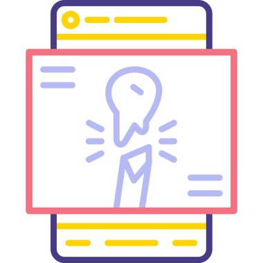 Web tasarım simgesi, vektör illüstrasyonu