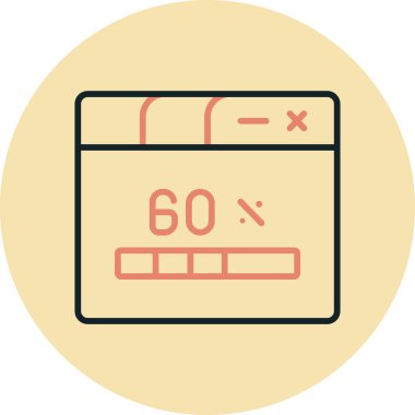 Modern bir simgenin vektör illüstrasyonu