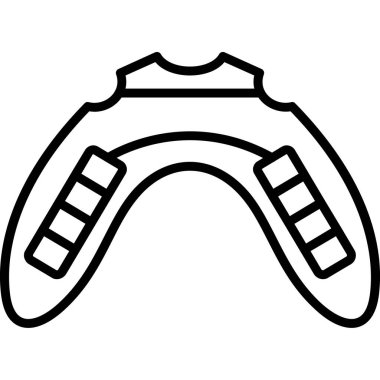 Tek bir diş simgesinin vektör çizimi